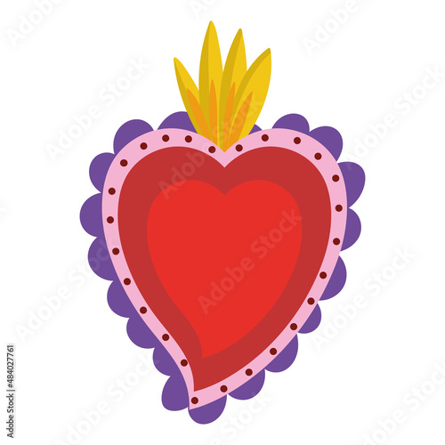 heart romantic ornament