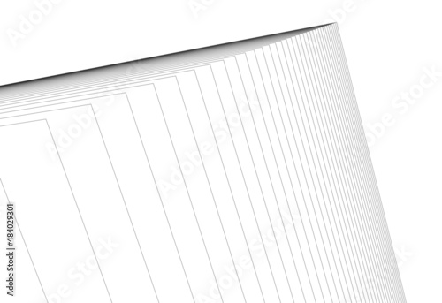 3d render of a building