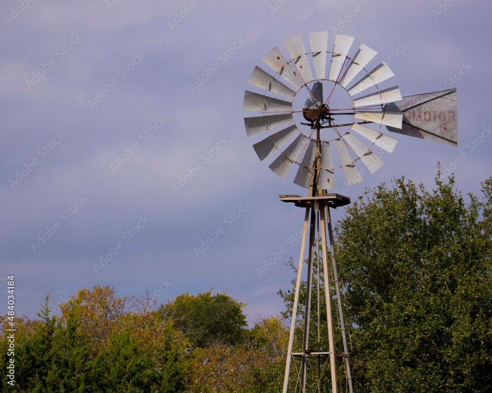 old windmill in the field old windmill in the field