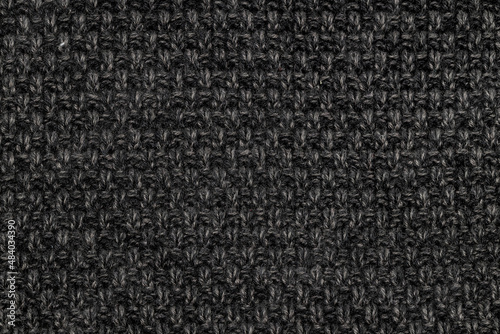 Wallpaper Mural Dark gray linen fabric texture close up Torontodigital.ca