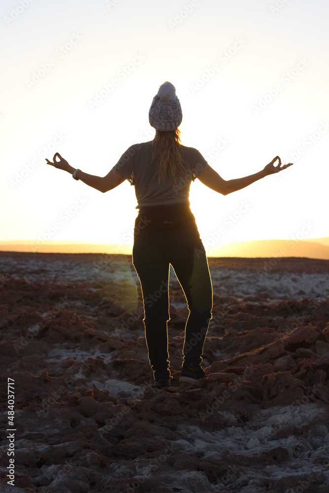 Obraz premium kundalini yoga com sol