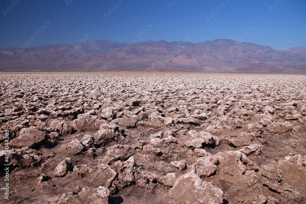 The spectacular Devils Golf Course in the Death Valley desert The spectacular Devils Golf Course in the Death Valley desert