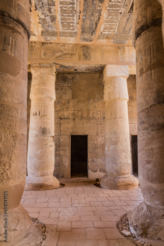 LUXOR  EGYPT - FEB 18  2019  Mortuary temple of Seti I at the Luxor s West bank  Egypt