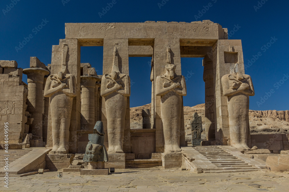Ramesseum (Mortuary temple of Ramesses II) at the Theban Necropolis, Egypt