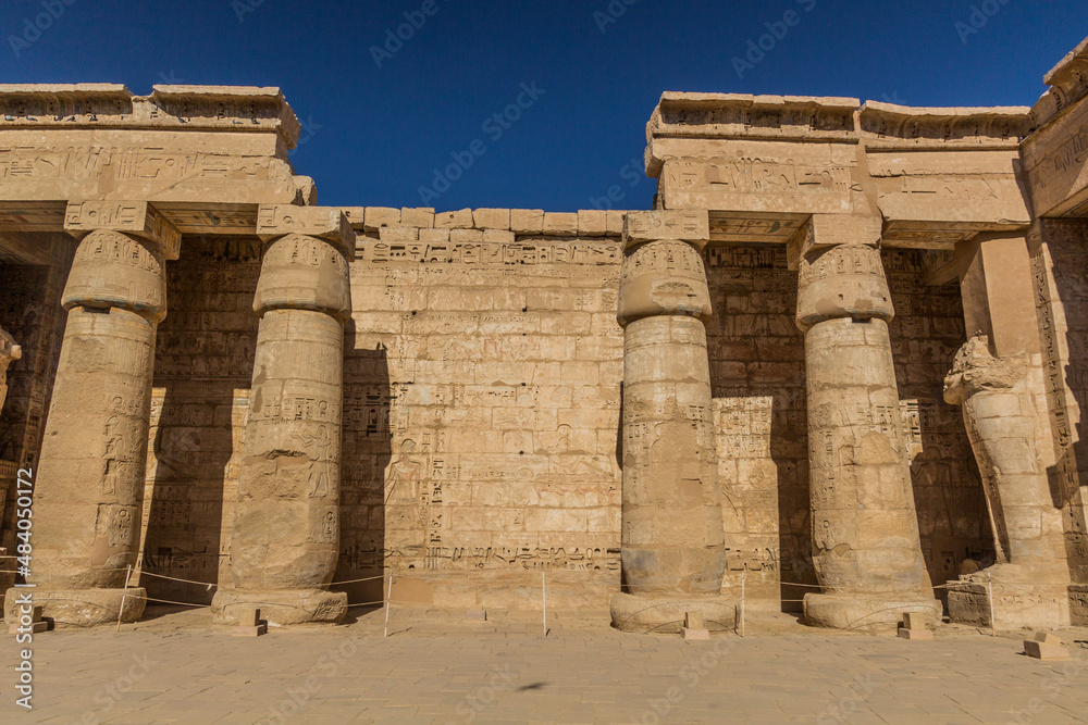 Medinet Habu (Mortuary temple of Ramesses III) at the Theban Necropolis, Egypt