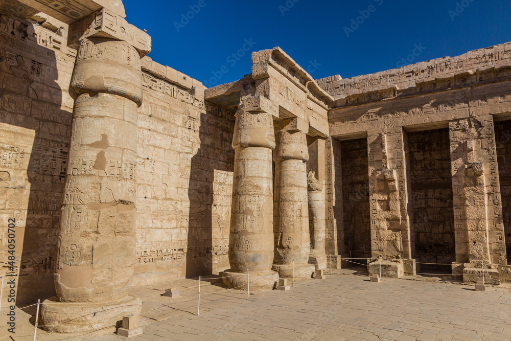 Medinet Habu (Mortuary temple of Ramesses III) at the Theban Necropolis, Egypt