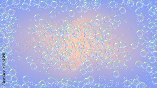 Soap foam. Detergent bath bubble and suds for bathtub. Shampoo.