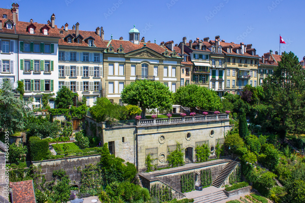 View of the cityscape Munsterplattform in Bern, Switzerland