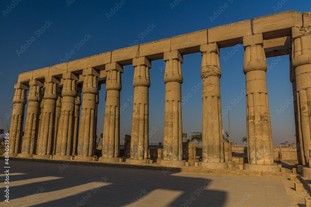 Columns of the Luxor temple, Egypt