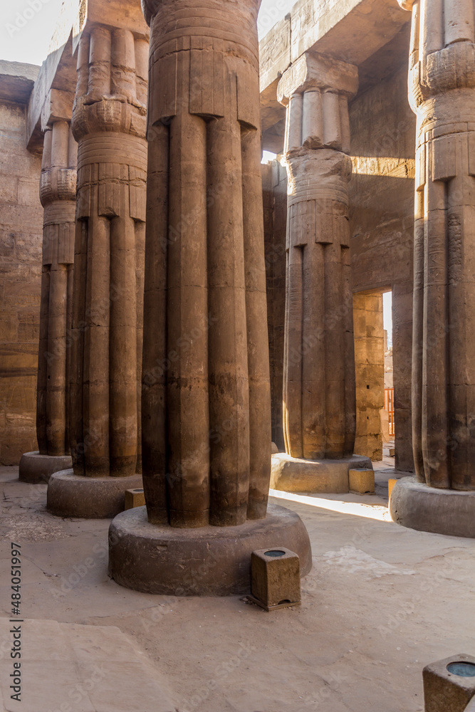 Columns at the Luxor temple, Egypt