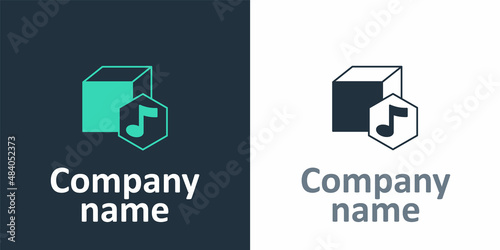 Logotype NFT Digital crypto art icon isolated on white background. Non fungible token. Logo design template element. Vector