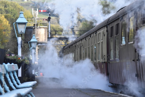 Railroad station in Grosmont England photo