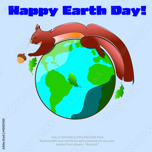 Earth Day Squirrel