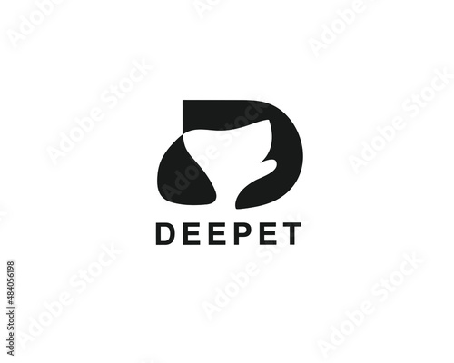 Letter D dog and pet Logo template ,fully vector and customized logo design