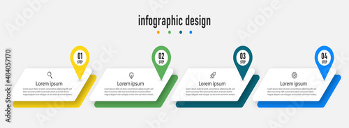 Creative infographic location template timeline infographic design element 