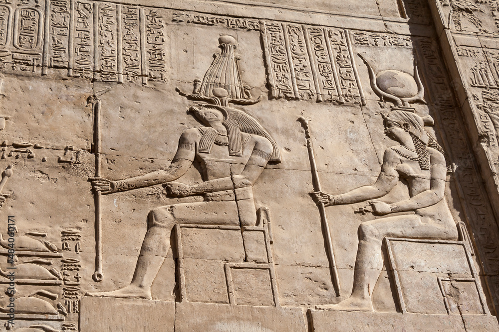 Doppeltempel von Kom Ombo, Detail, Ägypten Doppeltempel von Kom Ombo, Detail, Ägypten