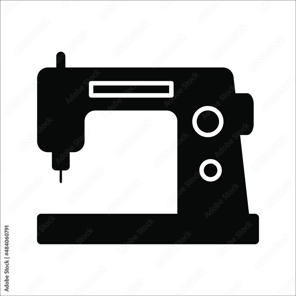 Electric sewing machine line icon. linear style sign for mobile concept and web design. Sewing machine outline vector icon. Symbol, logo illustration. Vector graphics Electric sewing machine line icon. linear style sign for mobile concept and web design. Sewing machine outline vector icon. Symbol, logo illustration. Vector graphics