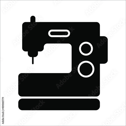 Electric sewing machine line icon. linear style sign for mobile concept and web design. Sewing machine outline vector icon. Symbol, logo illustration. Vector graphics