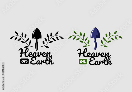 Logo Heaven Earth Vector Illustration Template Good for Any Industry