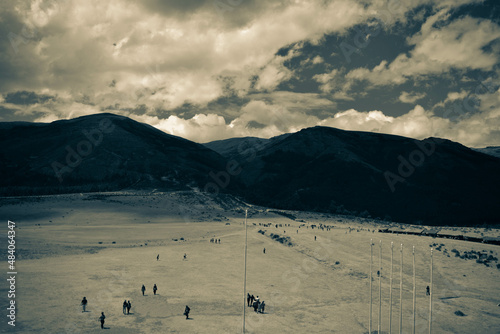 Snow covered mountains