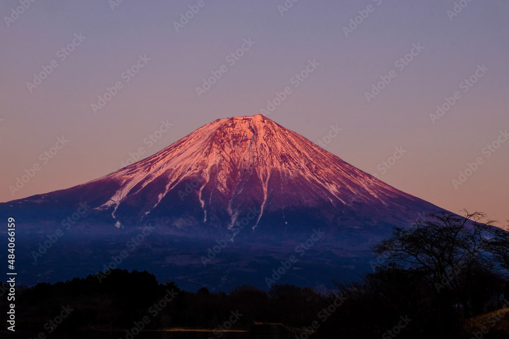 mountain at sunset