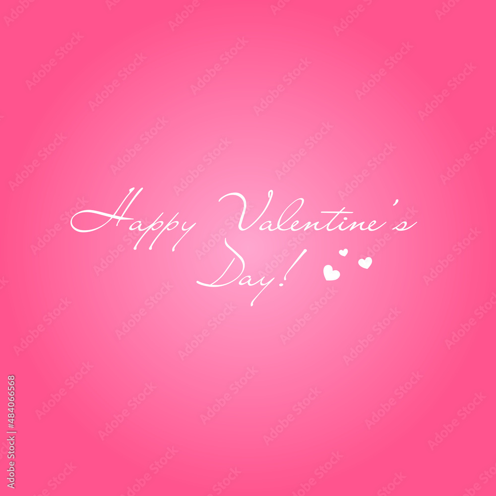Happy Valentine's Day lettering banner	