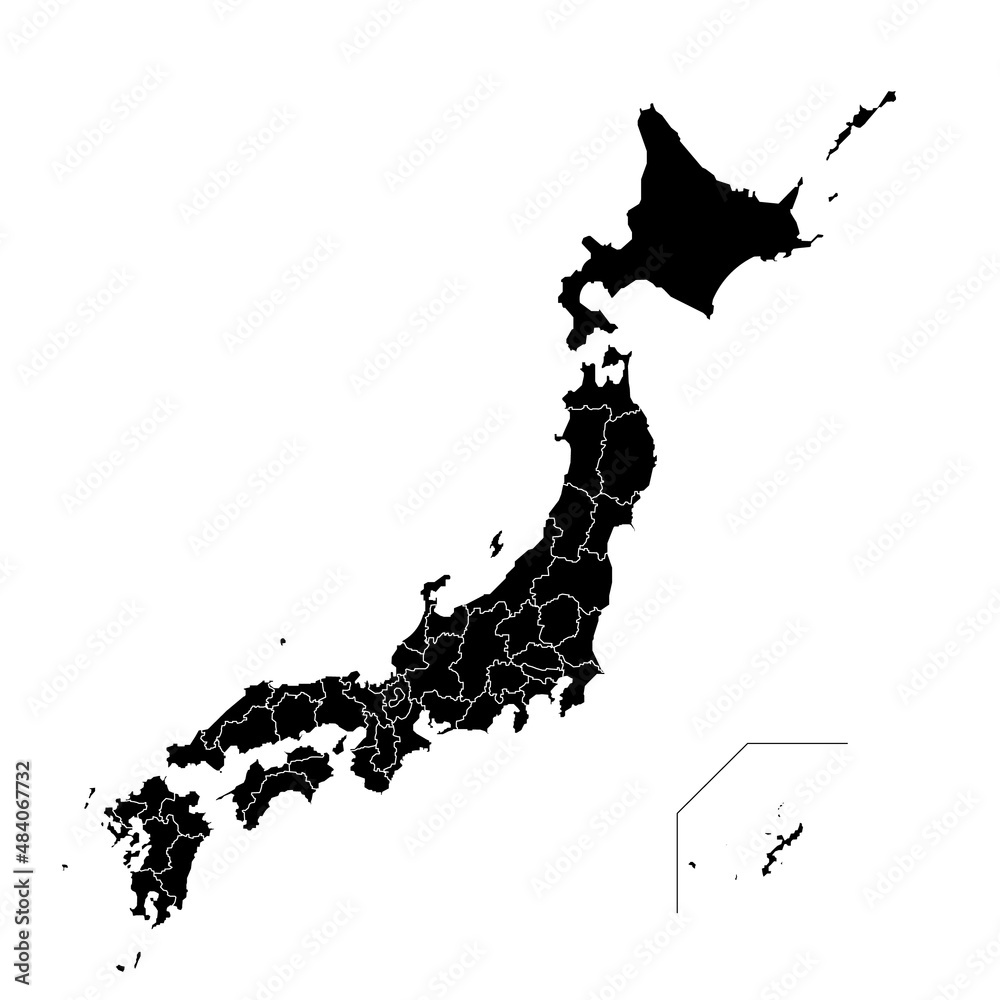 Fototapeta premium 日本地図