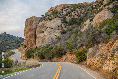 Santa Monica Mountains Scenic Winding Road