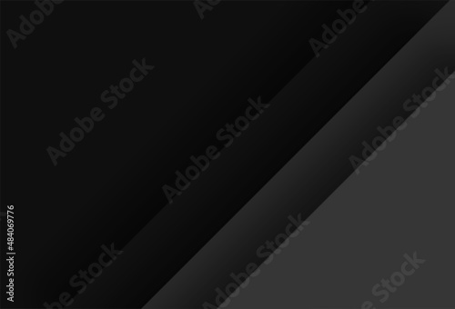 Abstract. Geometric shape black overlab background. Vector. © Chatrawee