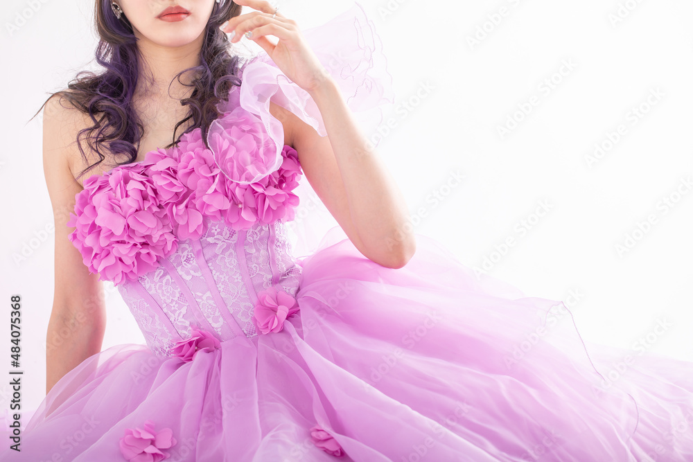 シフォンのピンクドレス dress シフォンのピンクドレス dress