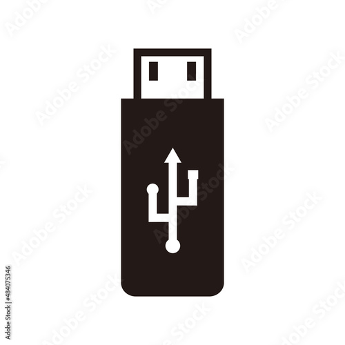 USB icon vector. Flash Drive icon symbol