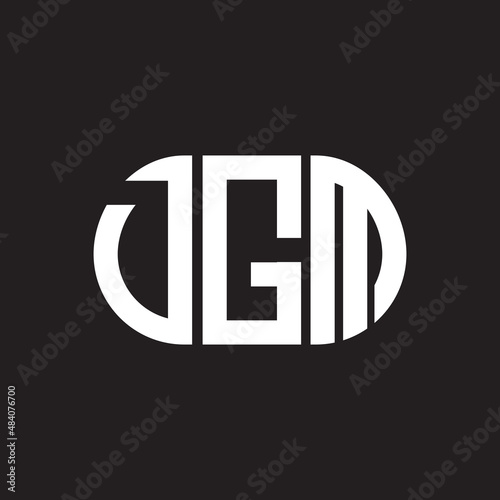 DGM letter logo design on black background. DGM creative initials letter logo concept. DGM letter design. photo