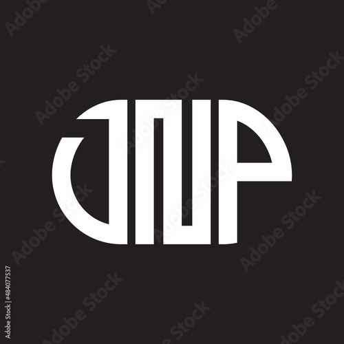 DNP letter logo design on black background. DNP creative initials letter logo concept. DNP letter design. photo