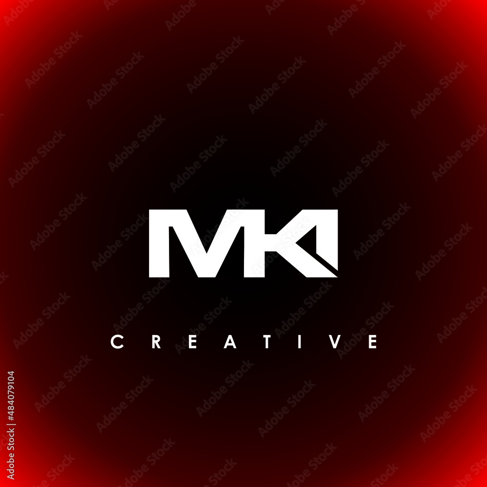 Fototapeta premium MKI Letter Initial Logo Design Template Vector Illustration