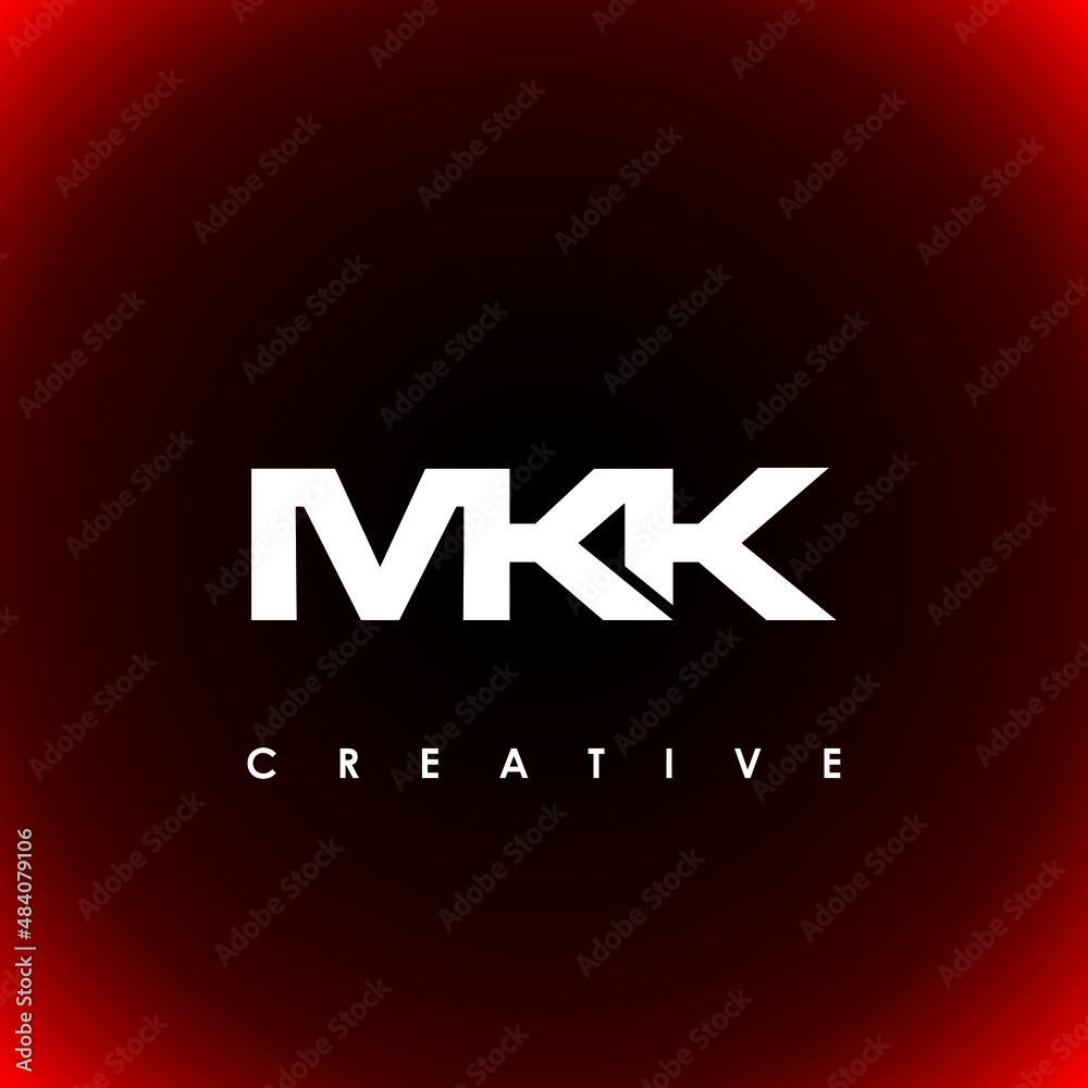 Fototapeta premium MKK Letter Initial Logo Design Template Vector Illustration