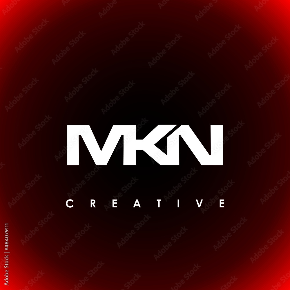Fototapeta premium MKN Letter Initial Logo Design Template Vector Illustration
