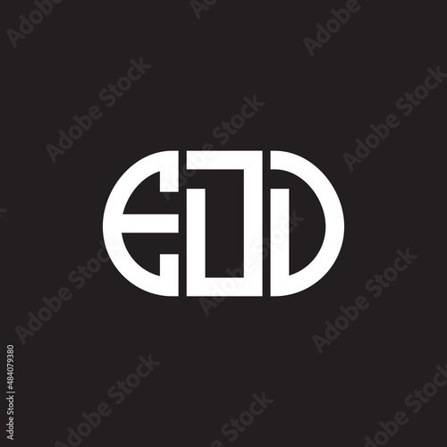 EDD letter logo design on black background. EDD creative initials letter logo concept. EDD letter design.