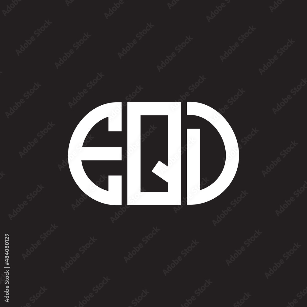 EQD letter logo design on black background. EQD creative initials letter logo concept. EQD letter design. EQD letter logo design on black background. EQD creative initials letter logo concept. EQD letter design.
