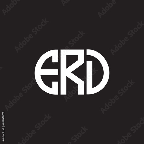 ERD letter logo design on black background. ERD creative initials letter logo concept. ERD letter design.