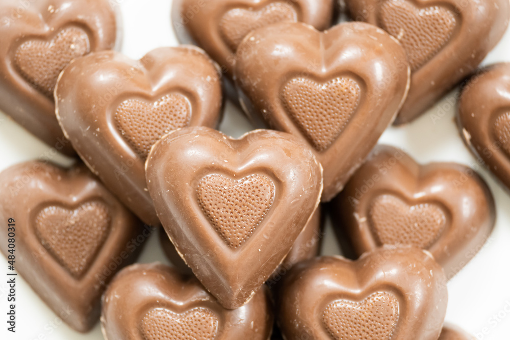Lots of chocolate hearts
