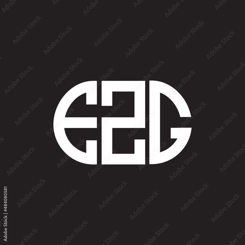 EZG letter logo design on black background. EZG creative initials letter logo concept. EZG letter design. EZG letter logo design on black background. EZG creative initials letter logo concept. EZG letter design.