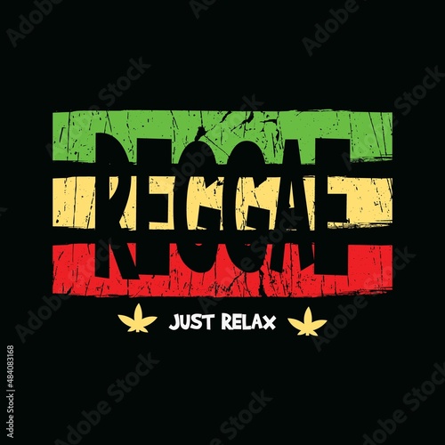 Vector illustration of letter graphic. Reggae, perfect for designing t-shirts, shirts, hoodies, poster, print etc.