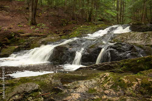 Waterfall in Kidder Brook in Sunapee, New Hampshire.