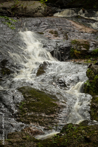Closeup of Kidder Falls in Sunapee, New Hampshire. © duke2015