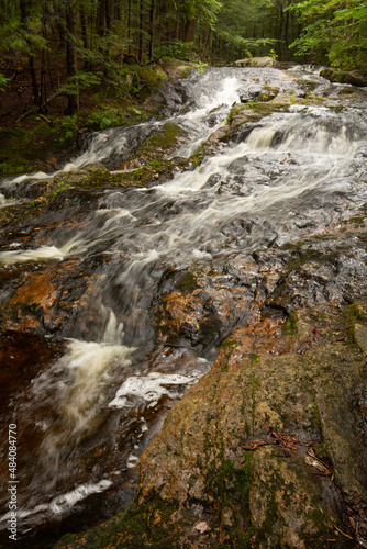 Kidder Falls in the woods of Sunapee, New Hampshire.