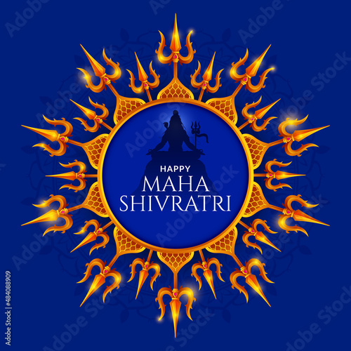 Maha shiv ratri Lord Shiva Trishul  photo