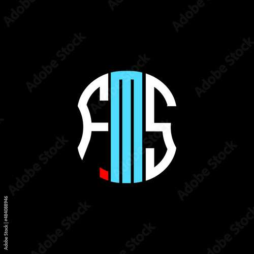 FMS letter logo creative design. FMS unique design