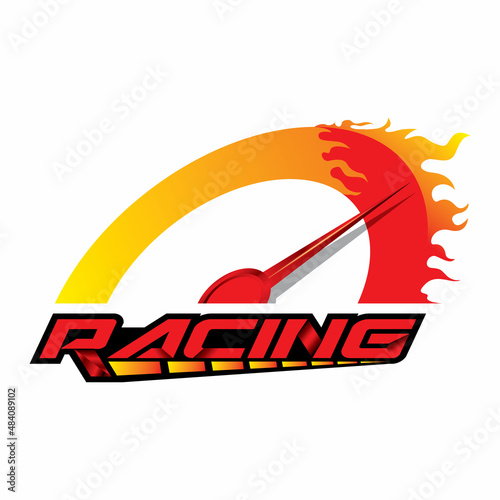 Racing Concept for Design logo and Vector Template.
