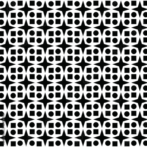 Abstract patterns geometric black and white graphic design print