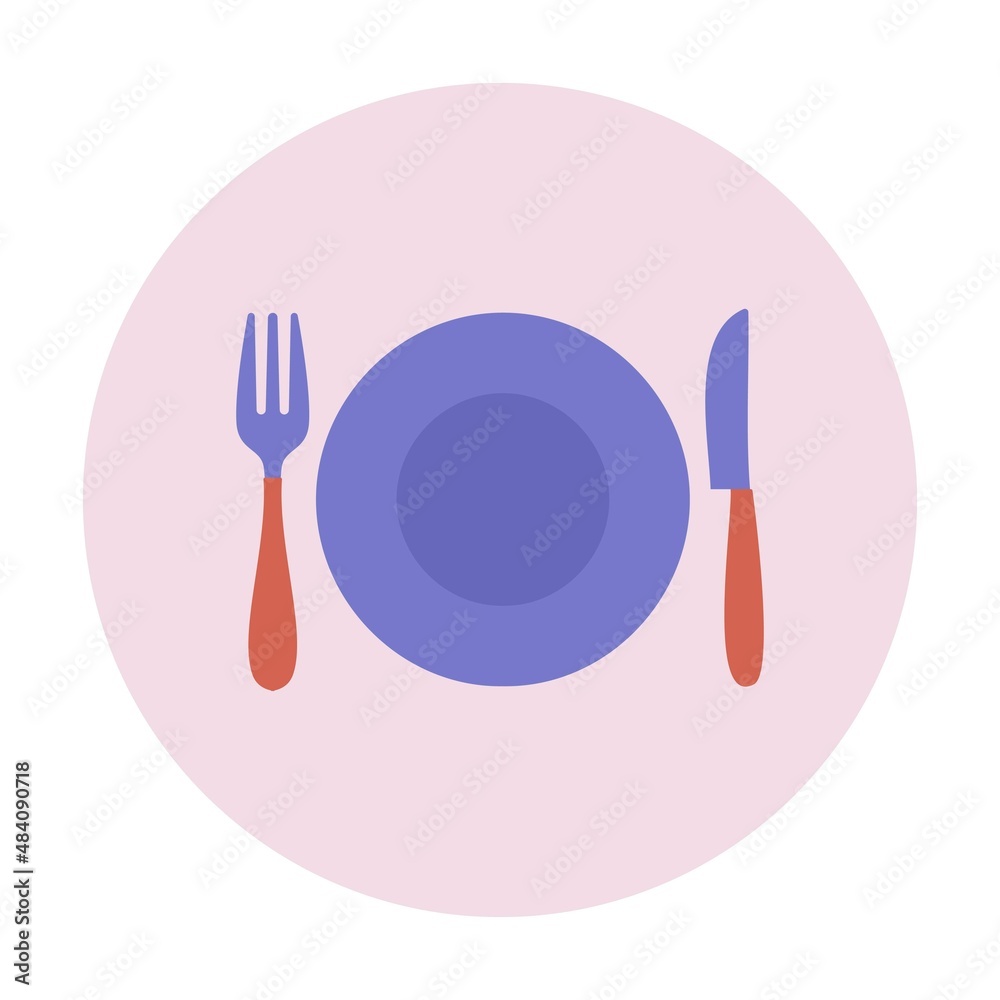 Restaurant and cafe icon on white background. Vector illustration Restaurant and cafe icon on white background. Vector illustration